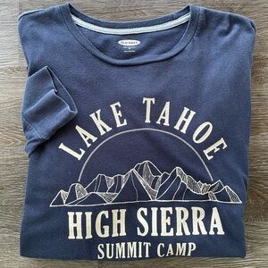 Lake Tahoe Long Sleeve Soft Washed T-Shirt High Sierra Summit Camp